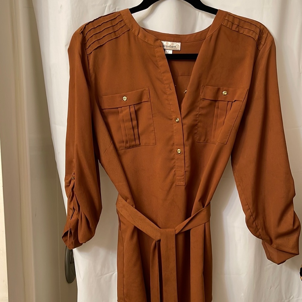 Women’s long sleeve blouse with belt